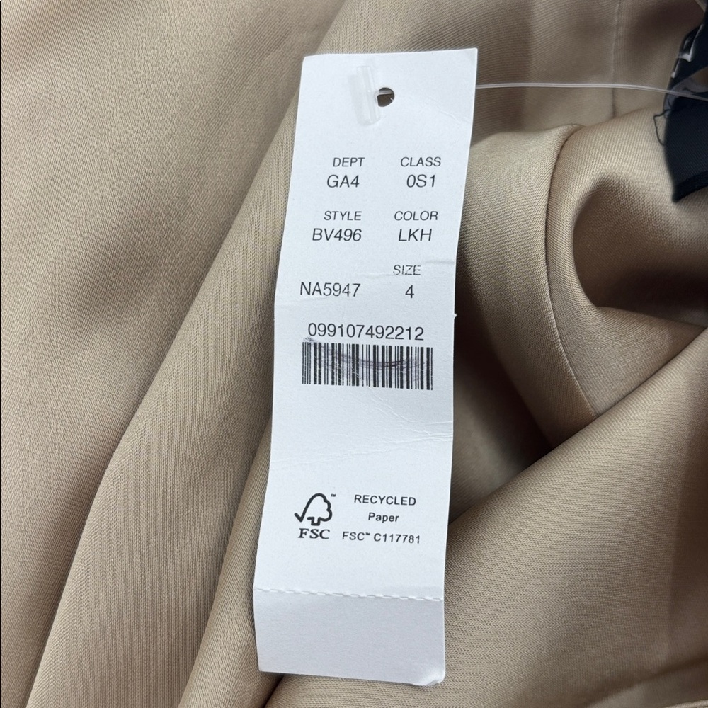 J Crew Gwyneth slip dress in luster charmeuse size 4 BV496 NWT‎ flaw - Picture 8 of 13